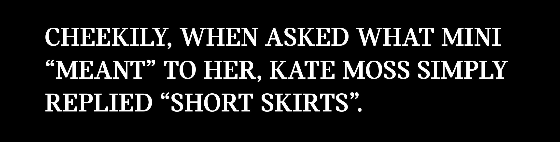 Mini Cooper Spider Kate Moss